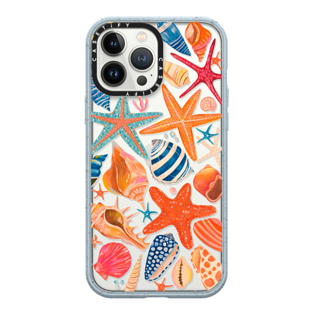 Grace Andersson x CASETiFY iPhone 13 Pro Max ケース Animal,Nature Matte Vapor Blue インパクトケース Sea Shells by Grace Andersson Father's Day Grace Andersson x CASETiFY iPhone 13 Pro Max ケース Animal,Nature Matte Vapor Blue インパクトケース Sea Shells by Grace Andersson Father's Day