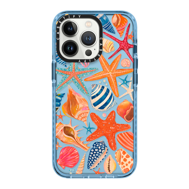 Grace Andersson x CASETiFY iPhone 13 Pro ケース Sierra Blue インパクトケース Sea Shells by Grace Andersson