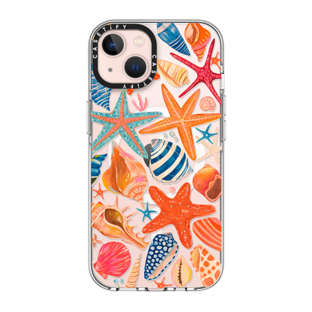 Grace Andersson x CASETiFY iPhone 13 ケース クリア クリア ケース MagSafe対応 Sea Shells by Grace Andersson