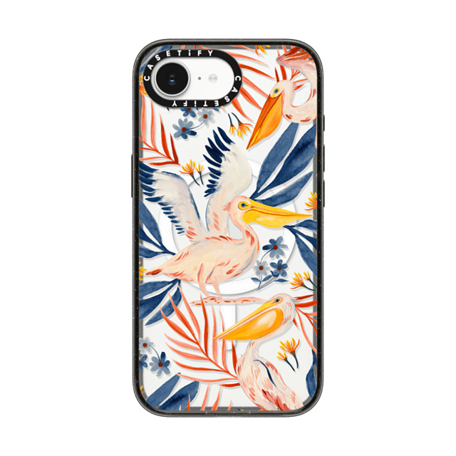 Grace Andersson x CASETiFY iPhone 16e Case Fine Art Black Impact Case MagSafe Compatible Pelicans by Grace Andersson Father's Day Grace Andersson x CASETiFY iPhone 16e Case Fine Art Black Impact Case MagSafe Compatible Pelicans by Grace Andersson Father's Day