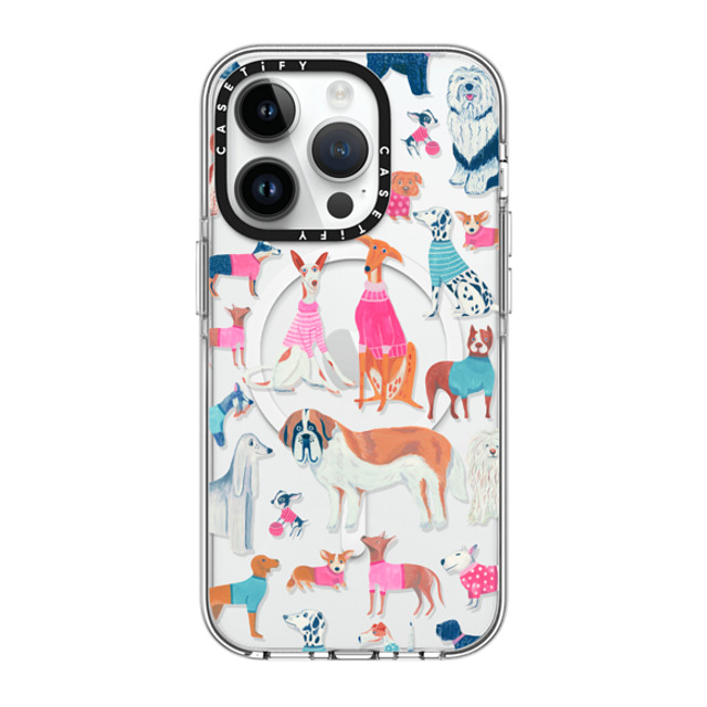 Grace Andersson x CASETiFY iPhone 14 Pro ケース クリア クリア ケース MagSafe対応 Dogs by Grace Andersson