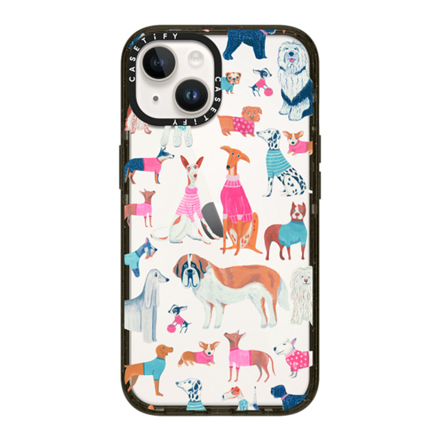 Grace Andersson x CASETiFY iPhone 14 ケース ブラック インパクトケース Dogs by Grace Andersson