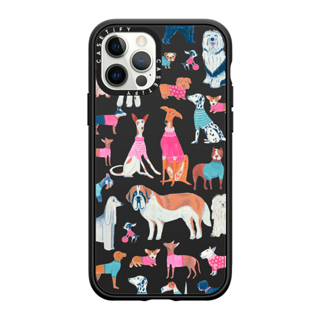 Grace Andersson x CASETiFY iPhone 12 Pro ケース Dog,Animal マットブラック インパクトケース Dogs by Grace Andersson Mother's Day Grace Andersson x CASETiFY iPhone 12 Pro ケース Dog,Animal マットブラック インパクトケース Dogs by Grace Andersson Mother's Day
