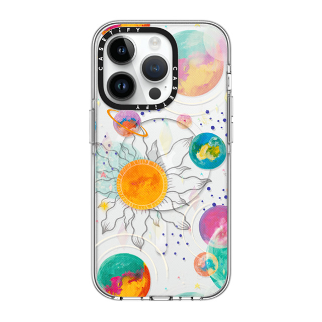 Grace Andersson x CASETiFY iPhone 14 Pro ケース クリア クリア ケース MagSafe対応 Intergalactic by Grace Andersson