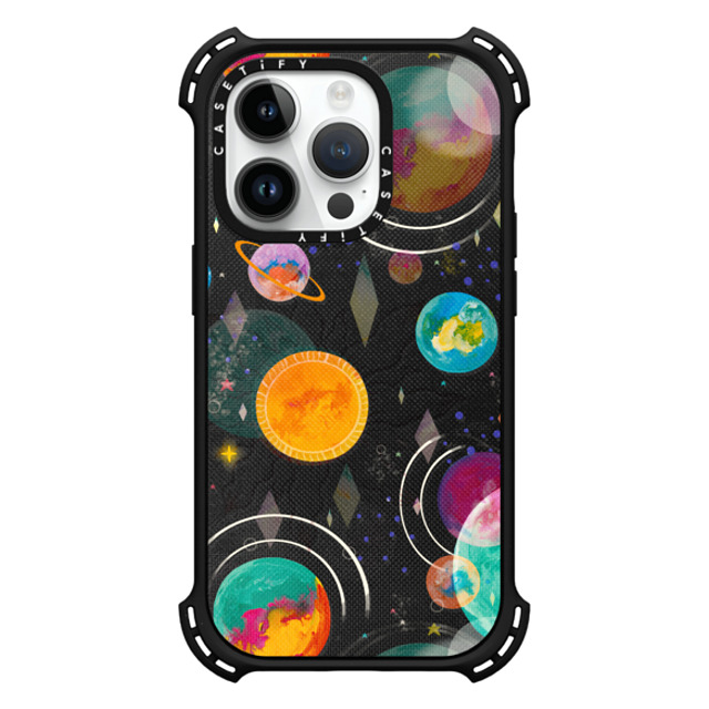Grace Andersson x CASETiFY iPhone 14 Pro Case Matte Black バウンスケース Intergalactic by Grace Andersson Grace Andersson x CASETiFY iPhone 14 Pro Case Matte Black バウンスケース Intergalactic by Grace Andersson