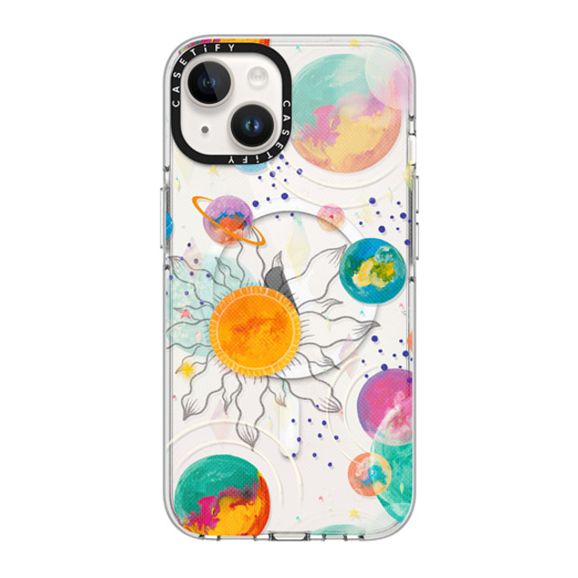 Grace Andersson x CASETiFY iPhone 14 ケース クリア クリア ケース MagSafe対応 Intergalactic by Grace Andersson