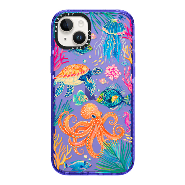 Grace Andersson x CASETiFY iPhone 14 Plus Case Peri Purple Impact Case Under the Sea 2 by Grace Andersson Grace Andersson x CASETiFY iPhone 14 Plus Case Peri Purple Impact Case Under the Sea 2 by Grace Andersson