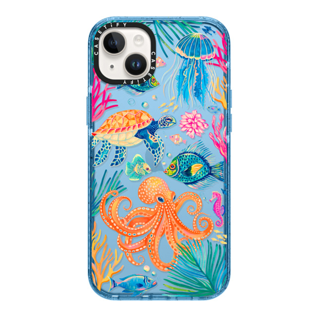 Grace Andersson x CASETiFY iPhone 14 Plus ケース Sierra Blue インパクトケース Under the Sea 2 by Grace Andersson