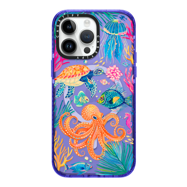 Grace Andersson x CASETiFY iPhone 14 Pro Max ケース Peri Purple インパクトケース MagSafe対応 Under the Sea 2 by Grace Andersson