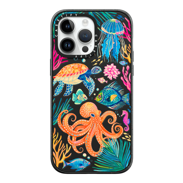 Grace Andersson x CASETiFY iPhone 14 Pro Max Case Animal,Nature Matte Black Impact Case MagSafe Compatible Under the Sea 2 by Grace Andersson Father's Day Grace Andersson x CASETiFY iPhone 14 Pro Max Case Animal,Nature Matte Black Impact Case MagSafe Compatible Under the Sea 2 by Grace Andersson Father's Day
