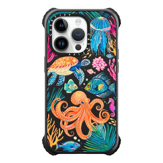 Grace Andersson x CASETiFY iPhone 14 Pro Case Matte Black ウルトラ インパクトケース MagSafe 対応 Under the Sea 2 by Grace Andersson Grace Andersson x CASETiFY iPhone 14 Pro Case Matte Black ウルトラ インパクトケース MagSafe 対応 Under the Sea 2 by Grace Andersson