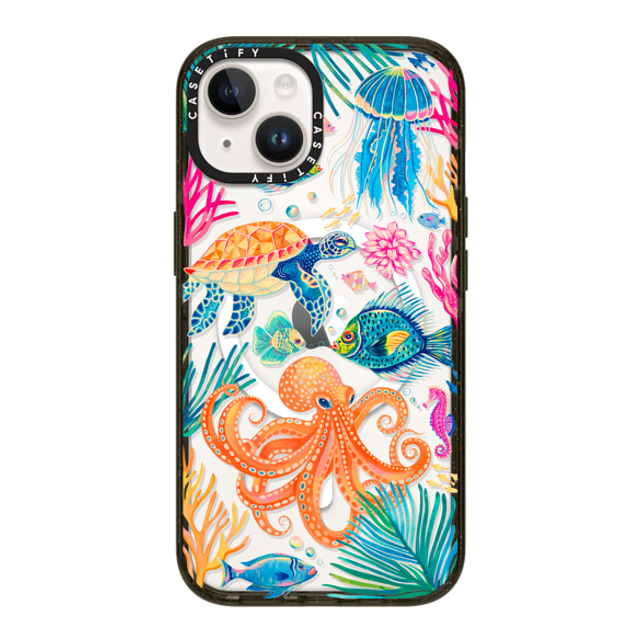 Grace Andersson x CASETiFY iPhone 14 ケース ブラック インパクトケース MagSafe対応 Under the Sea 2 by Grace Andersson