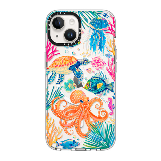 Grace Andersson x CASETiFY iPhone 14 ケース クリア クリア ケース MagSafe対応 Under the Sea 2 by Grace Andersson