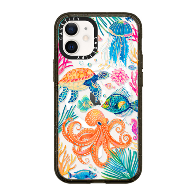 Grace Andersson x CASETiFY iPhone 12 mini ケース Animal,Nature ブラック インパクトケース MagSafe対応 Under the Sea 2 by Grace Andersson Father's Day Grace Andersson x CASETiFY iPhone 12 mini ケース Animal,Nature ブラック インパクトケース MagSafe対応 Under the Sea 2 by Grace Andersson Father's Day