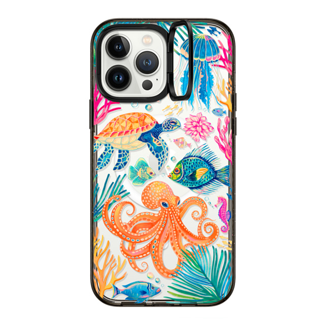 Grace Andersson x CASETiFY iPhone 13 Pro Max Case Animal,Nature Black インパクトリングスタンドケース MagSafe対応 Under the Sea 2 by Grace Andersson Father's Day Grace Andersson x CASETiFY iPhone 13 Pro Max Case Animal,Nature Black インパクトリングスタンドケース MagSafe対応 Under the Sea 2 by Grace Andersson Father's Day