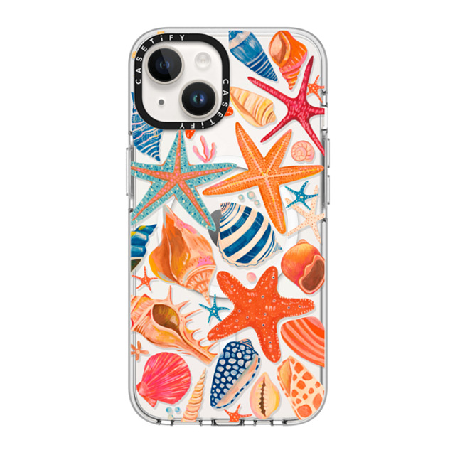 Grace Andersson x CASETiFY iPhone 14 ケース クリア クリア ケース MagSafe対応 Sea Shells by Grace Andersson