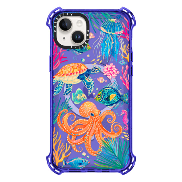 Grace Andersson x CASETiFY iPhone 14 Plus ケース Peri Purple バウンスケース Under the Sea 2 by Grace Andersson