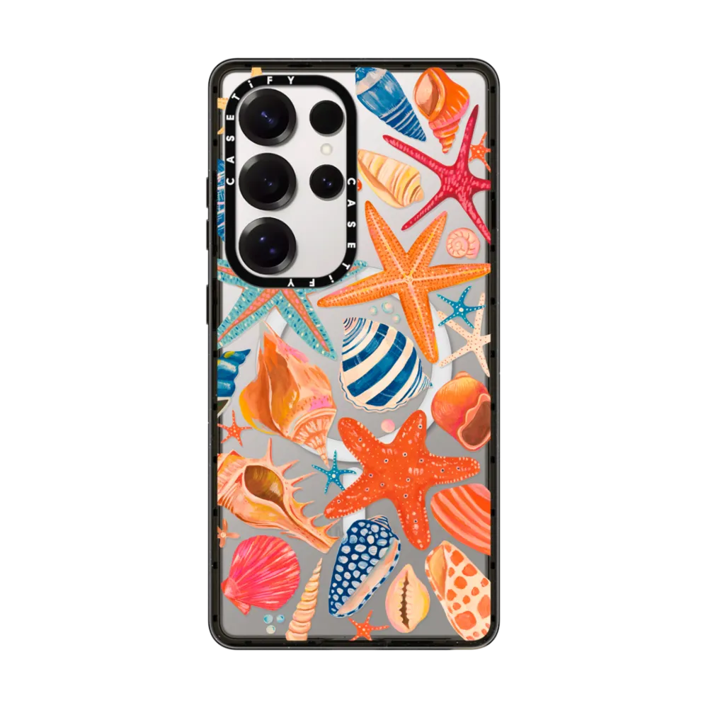 Impact Magnetic Galaxy S25 Ultra Case - Sea Shells by Grace Andersson