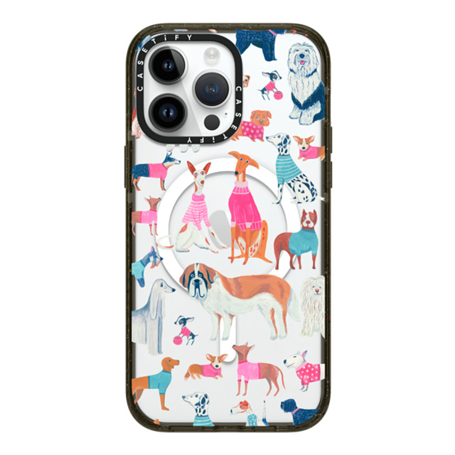 Grace Andersson x CASETiFY iPhone 14 Pro Max ケース ブラック インパクトケース MagSafe対応 Dogs by Grace Andersson