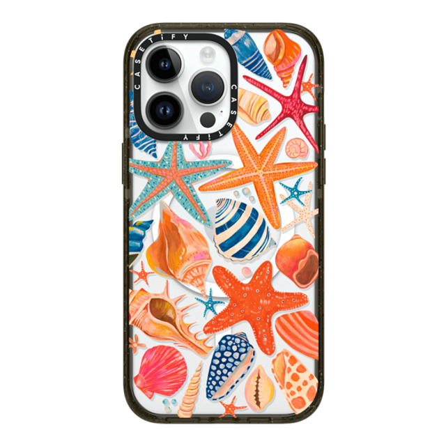 Grace Andersson x CASETiFY iPhone 14 Pro Max ケース ブラック インパクトケース MagSafe対応 Sea Shells by Grace Andersson