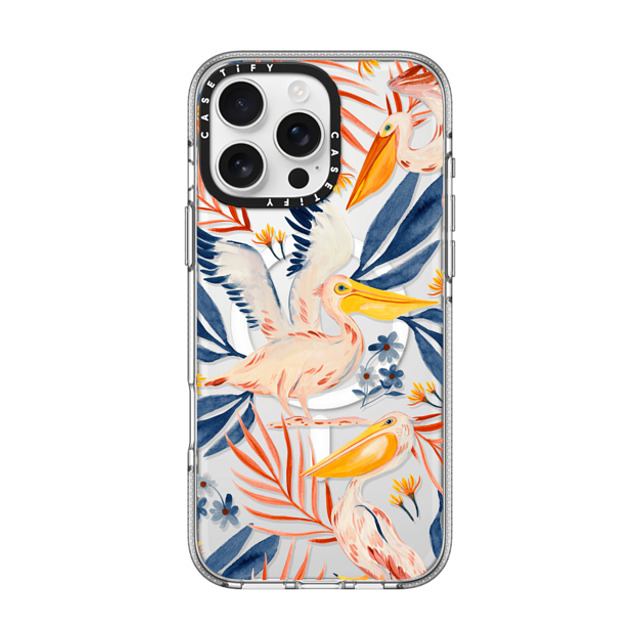 Grace Andersson x CASETiFY iPhone 16 Pro Max Case Fine Art クリア クリア ケース MagSafe対応 Pelicans by Grace Andersson Back to School Grace Andersson x CASETiFY iPhone 16 Pro Max Case Fine Art クリア クリア ケース MagSafe対応 Pelicans by Grace Andersson Back to School