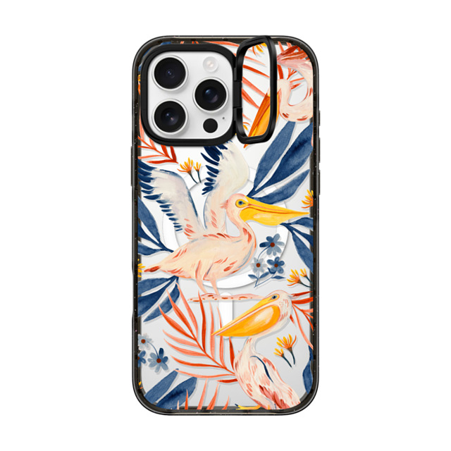 Grace Andersson x CASETiFY iPhone 16 Pro Max Case Fine Art Black インパクトリングスタンドケース MagSafe対応 Pelicans by Grace Andersson Back to School Grace Andersson x CASETiFY iPhone 16 Pro Max Case Fine Art Black インパクトリングスタンドケース MagSafe対応 Pelicans by Grace Andersson Back to School