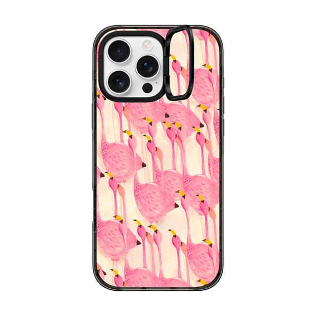 Grace Andersson x CASETiFY iPhone 16 Pro Max Case Animal,Nature Black インパクトリングスタンドケース MagSafe対応 Flamingo March by Grace Andersson Back to School Grace Andersson x CASETiFY iPhone 16 Pro Max Case Animal,Nature Black インパクトリングスタンドケース MagSafe対応 Flamingo March by Grace Andersson Back to School