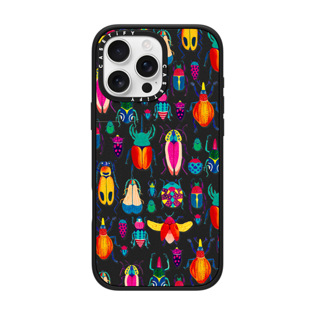 Grace Andersson x CASETiFY iPhone 16 Pro Max ケース マットブラック インパクトケース MagSafe対応 Bugs by Grace Andersson