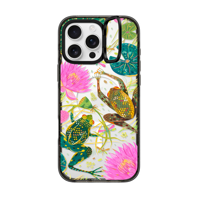 Grace Andersson x CASETiFY iPhone 16 Pro Max Case Animal,Nature Black インパクトリングスタンドケース MagSafe対応 A Lily Pond by Grace Andersson Mother's Day Grace Andersson x CASETiFY iPhone 16 Pro Max Case Animal,Nature Black インパクトリングスタンドケース MagSafe対応 A Lily Pond by Grace Andersson Mother's Day