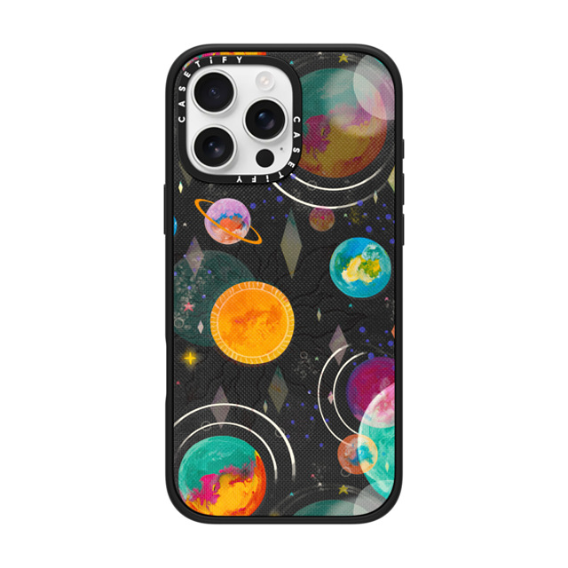 Grace Andersson x CASETiFY iPhone 16 Pro Max ケース マットブラック インパクトケース MagSafe対応 Intergalactic by Grace Andersson