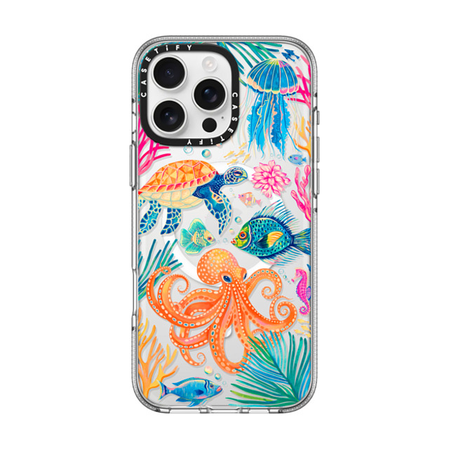 Grace Andersson x CASETiFY iPhone 16 Pro Max ケース クリア クリア ケース MagSafe対応 Under the Sea 2 by Grace Andersson