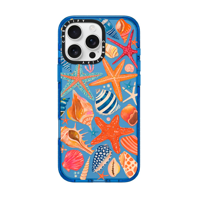 Grace Andersson x CASETiFY iPhone 16 Pro Max Case スカイブルー Impact Case Sea Shells by Grace Andersson Grace Andersson x CASETiFY iPhone 16 Pro Max Case スカイブルー Impact Case Sea Shells by Grace Andersson
