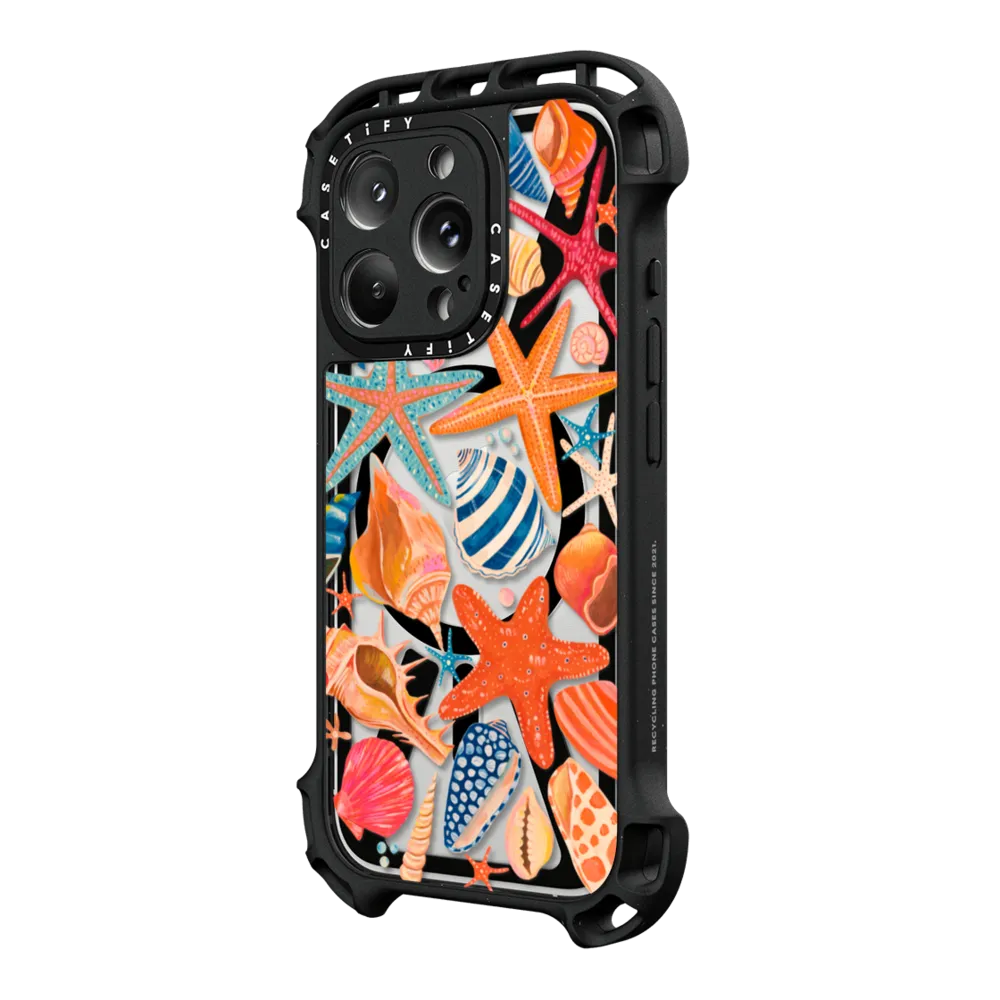 Ultra Bounce iPhone 16 Pro Max Case MagSafe Compatible - Sea Shells by Grace Andersson