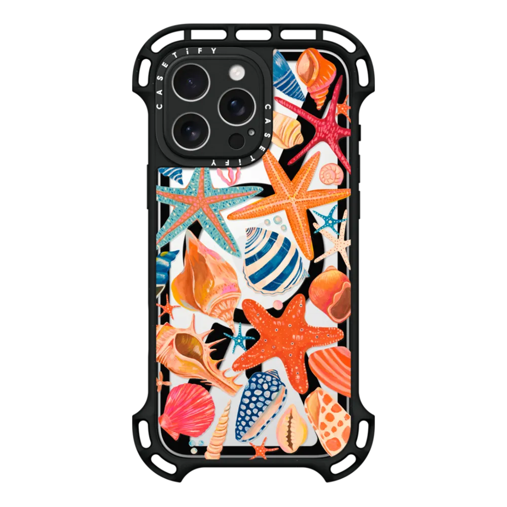 Ultra Bounce iPhone 16 Pro Max Case MagSafe Compatible - Sea Shells by Grace Andersson