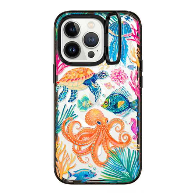 Grace Andersson x CASETiFY iPhone 13 Pro ケース Animal,Nature ブラック インパクトリングスタンドケース MagSafe対応 Under the Sea 2 by Grace Andersson Father's Day Grace Andersson x CASETiFY iPhone 13 Pro ケース Animal,Nature ブラック インパクトリングスタンドケース MagSafe対応 Under the Sea 2 by Grace Andersson Father's Day