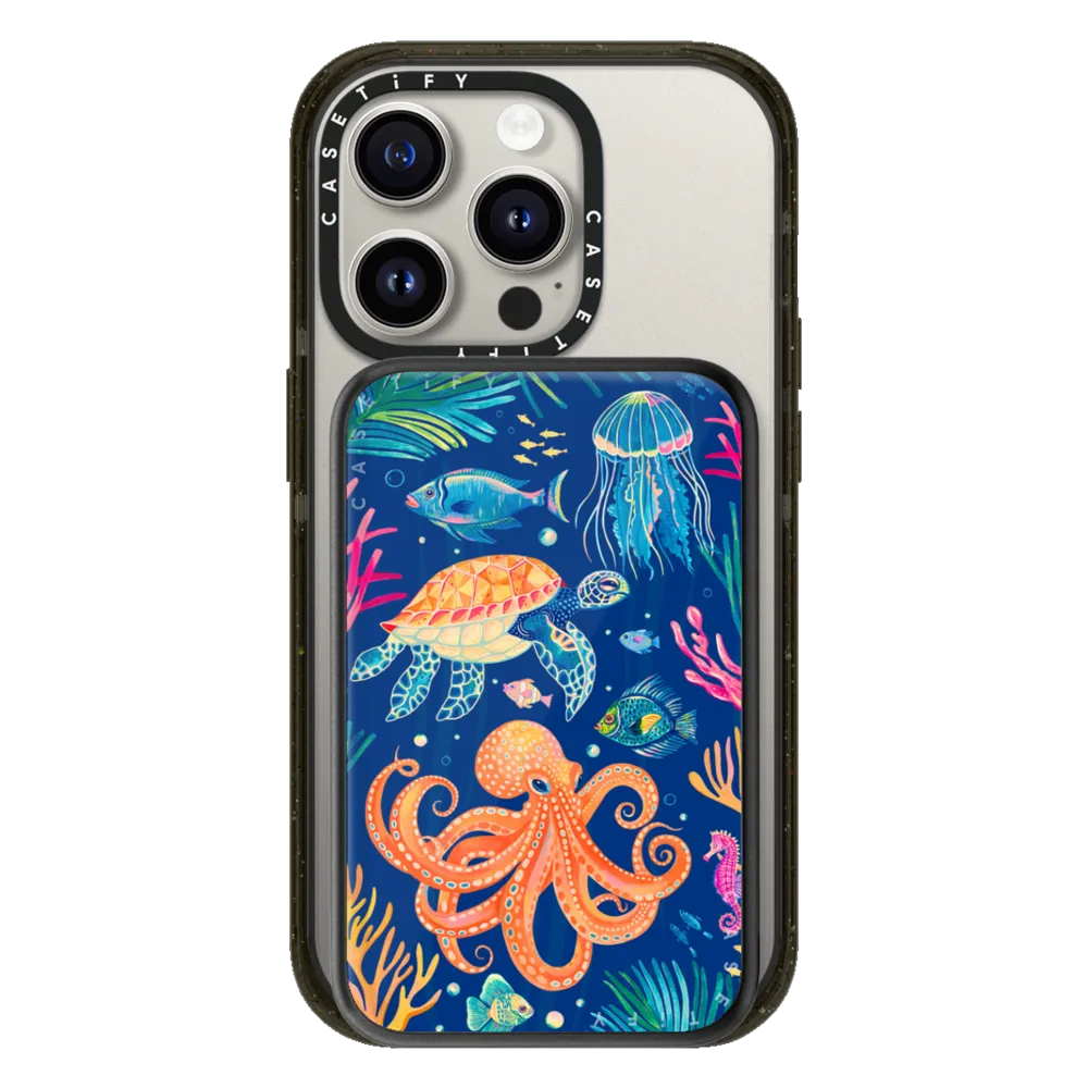 Power Bank MagSafe Compatible - Under the Sea 2 by Grace Andersson