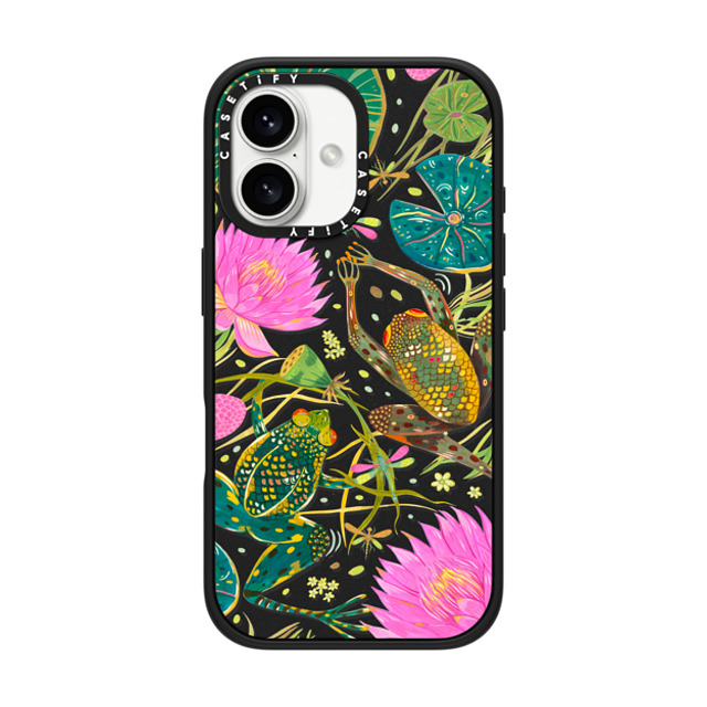 Grace Andersson x CASETiFY iPhone 16 ケース Animal,Nature マットブラック インパクトケース MagSafe対応 A Lily Pond by Grace Andersson Mother's Day Grace Andersson x CASETiFY iPhone 16 ケース Animal,Nature マットブラック インパクトケース MagSafe対応 A Lily Pond by Grace Andersson Mother's Day