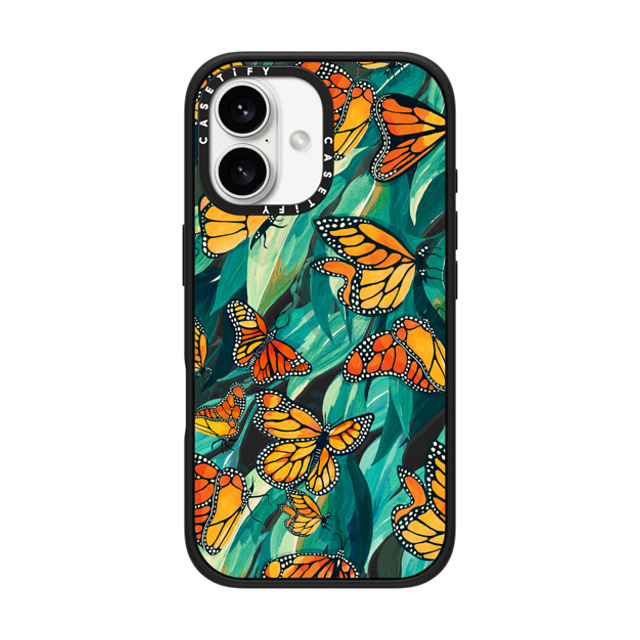 Grace Andersson x CASETiFY iPhone 16 ケース Animal,Nature マットブラック インパクトケース MagSafe対応 The Monarch by Grace Andersson Mother's Day Grace Andersson x CASETiFY iPhone 16 ケース Animal,Nature マットブラック インパクトケース MagSafe対応 The Monarch by Grace Andersson Mother's Day