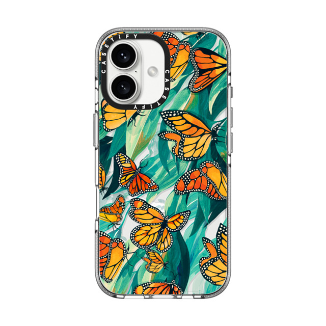 Grace Andersson x CASETiFY iPhone 16 ケース Animal,Nature クリア クリア ケース MagSafe対応 The Monarch by Grace Andersson Father's Day Grace Andersson x CASETiFY iPhone 16 ケース Animal,Nature クリア クリア ケース MagSafe対応 The Monarch by Grace Andersson Father's Day