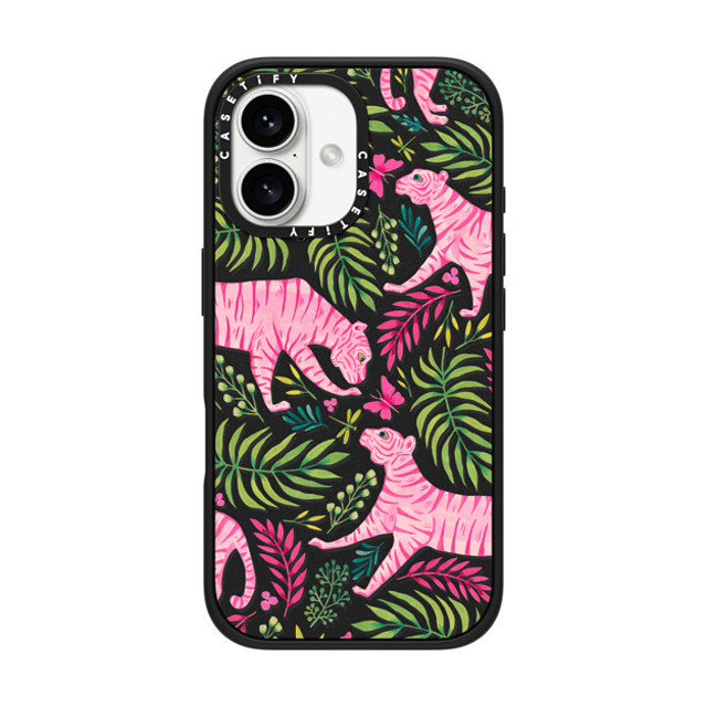 Grace Andersson x CASETiFY iPhone 16 ケース Animal,Nature マットブラック インパクトケース MagSafe対応 Pink Tigers by Grace Andersson Father's Day Grace Andersson x CASETiFY iPhone 16 ケース Animal,Nature マットブラック インパクトケース MagSafe対応 Pink Tigers by Grace Andersson Father's Day
