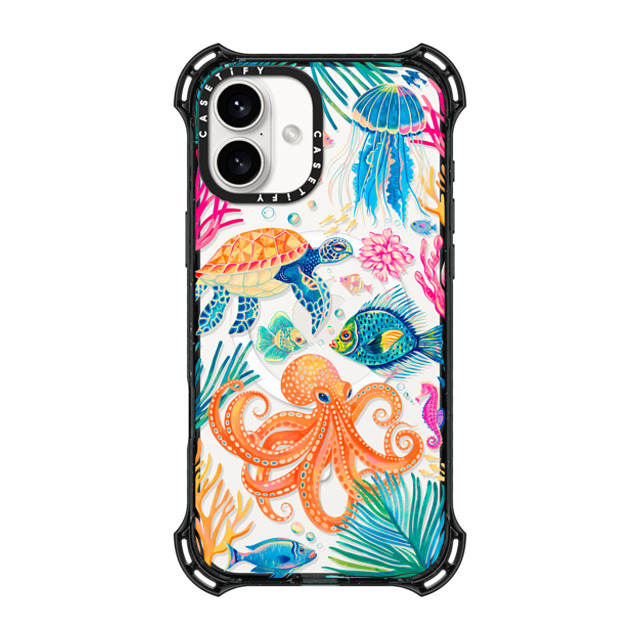 Grace Andersson x CASETiFY iPhone 16 Plus Case Animal,Nature Black バウンスケース Under the Sea 2 by Grace Andersson Back to School Grace Andersson x CASETiFY iPhone 16 Plus Case Animal,Nature Black バウンスケース Under the Sea 2 by Grace Andersson Back to School