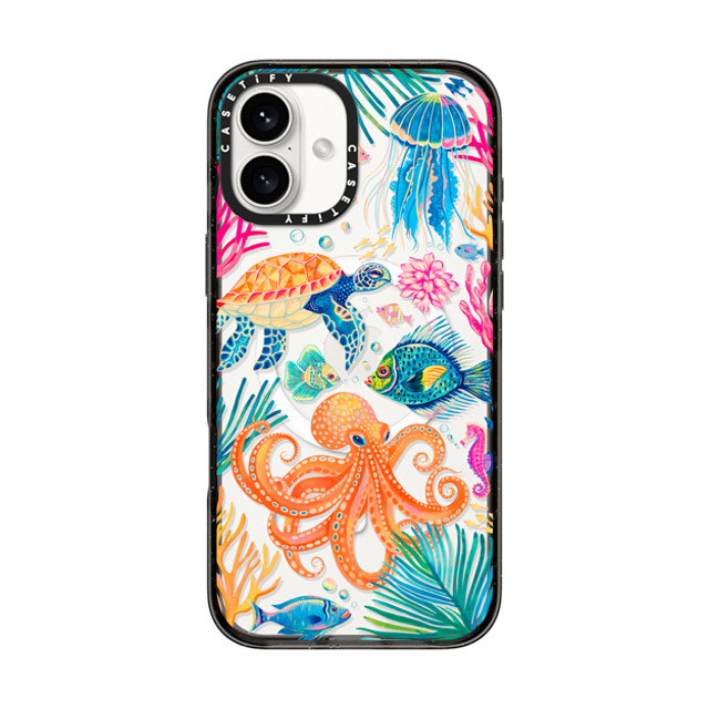 Grace Andersson x CASETiFY iPhone 16 Plus ケース Animal,Nature ブラック インパクトケース MagSafe対応 Under the Sea 2 by Grace Andersson Mother's Day Grace Andersson x CASETiFY iPhone 16 Plus ケース Animal,Nature ブラック インパクトケース MagSafe対応 Under the Sea 2 by Grace Andersson Mother's Day