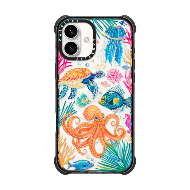 Grace Andersson x CASETiFY iPhone 16 Plus ケース Animal,Nature ブラック ウルトラ インパクトケース MagSafe 対応 Under the Sea 2 by Grace Andersson Father's Day Grace Andersson x CASETiFY iPhone 16 Plus ケース Animal,Nature ブラック ウルトラ インパクトケース MagSafe 対応 Under the Sea 2 by Grace Andersson Father's Day