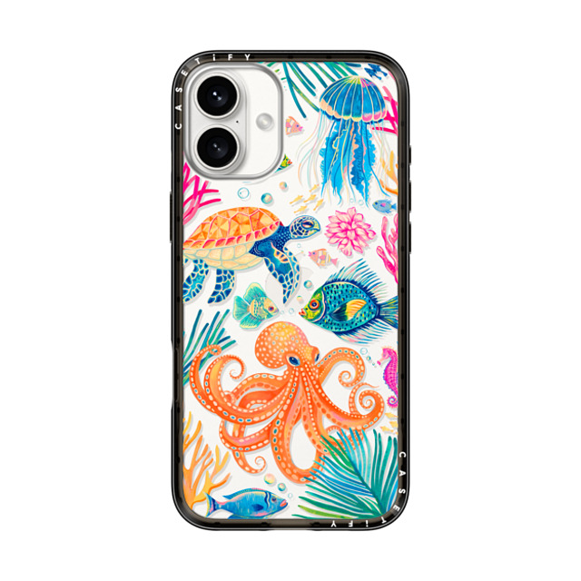 Grace Andersson x CASETiFY iPhone 16 Plus Case Black インパクトライトケース Under the Sea 2 by Grace Andersson Grace Andersson x CASETiFY iPhone 16 Plus Case Black インパクトライトケース Under the Sea 2 by Grace Andersson