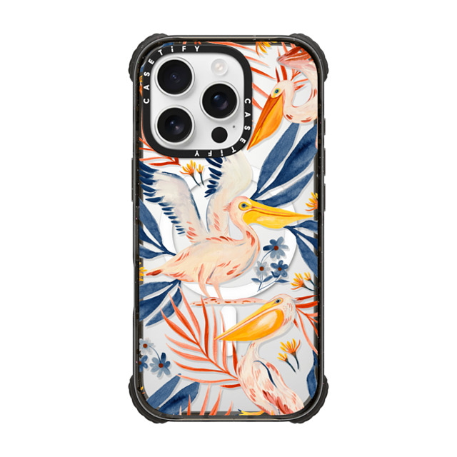 Grace Andersson x CASETiFY iPhone 16 Pro Case Fine Art Black ウルトラ インパクトケース MagSafe 対応 Pelicans by Grace Andersson Father's Day Grace Andersson x CASETiFY iPhone 16 Pro Case Fine Art Black ウルトラ インパクトケース MagSafe 対応 Pelicans by Grace Andersson Father's Day