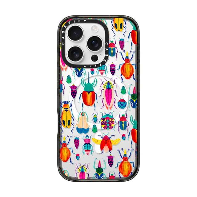 Grace Andersson x CASETiFY iPhone 16 Pro ケース ブラック インパクトケース MagSafe対応 Bugs by Grace Andersson