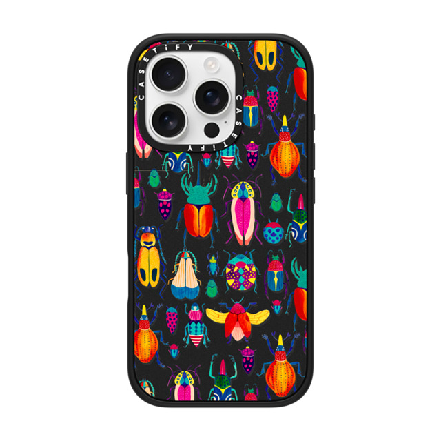 Grace Andersson x CASETiFY iPhone 16 Pro ケース マットブラック インパクトケース Bugs by Grace Andersson