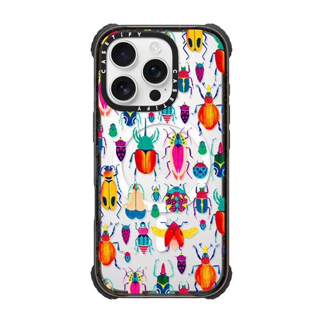 Grace Andersson x CASETiFY iPhone 16 Pro Case Black ウルトラ インパクトケース MagSafe 対応 Bugs by Grace Andersson Grace Andersson x CASETiFY iPhone 16 Pro Case Black ウルトラ インパクトケース MagSafe 対応 Bugs by Grace Andersson