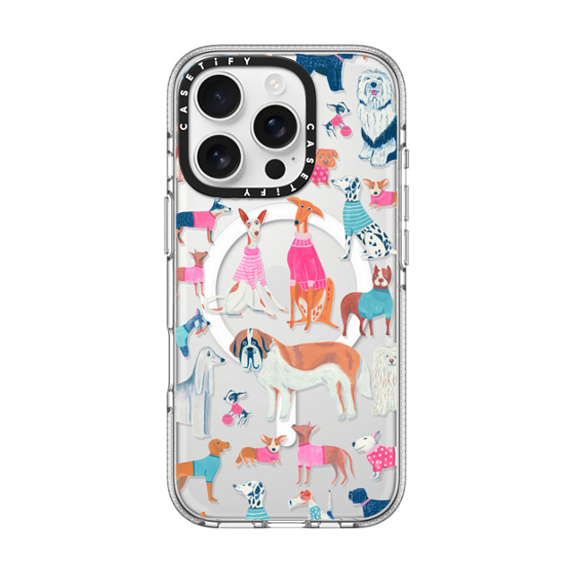 Grace Andersson x CASETiFY iPhone 16 Pro ケース クリア クリア ケース MagSafe対応 Dogs by Grace Andersson