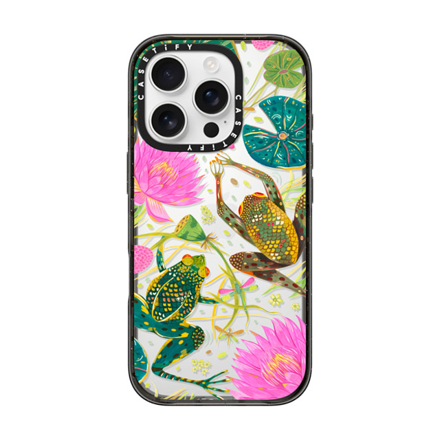 Grace Andersson x CASETiFY iPhone 16 Pro ケース Animal,Nature ブラック インパクトケース A Lily Pond by Grace Andersson Back to School Grace Andersson x CASETiFY iPhone 16 Pro ケース Animal,Nature ブラック インパクトケース A Lily Pond by Grace Andersson Back to School